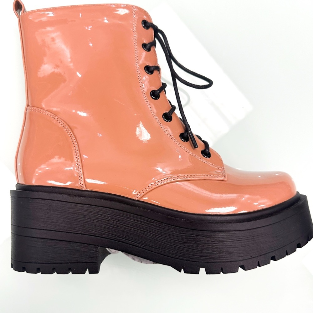 Camel/Tan Lace Up Bootie - Picture 4 of 4